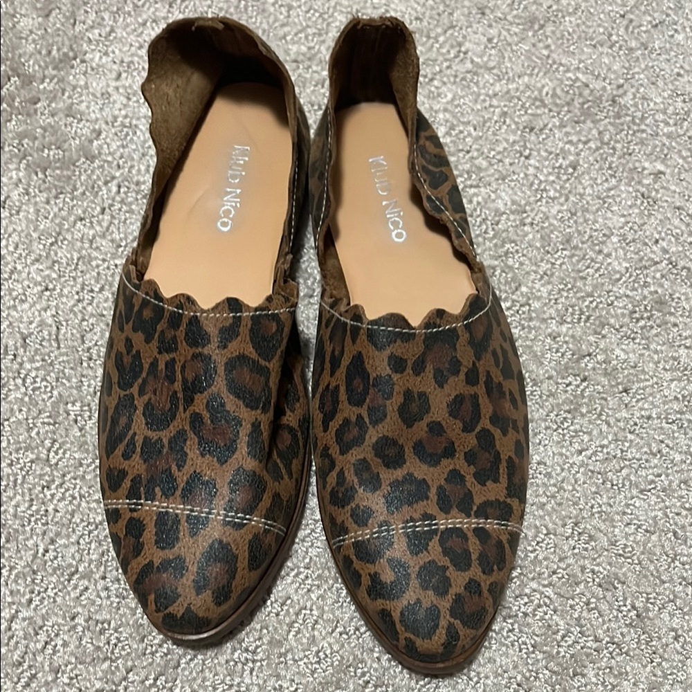 Klub Nico leopard flats